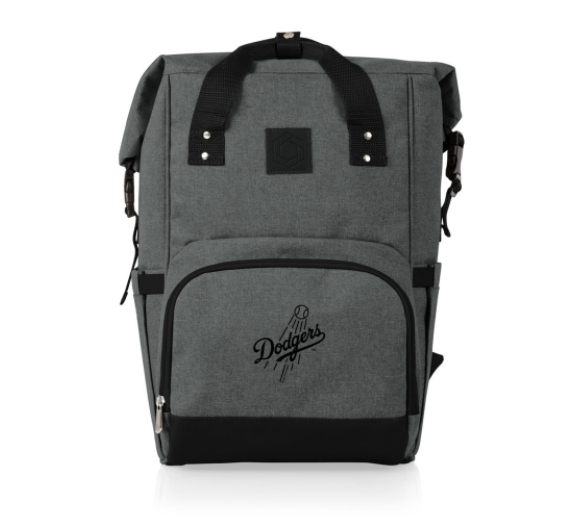 MLB LICENSED ON THE GO ROLL-TOP COOLER BACKPACK, (HEATHERED GRAY)